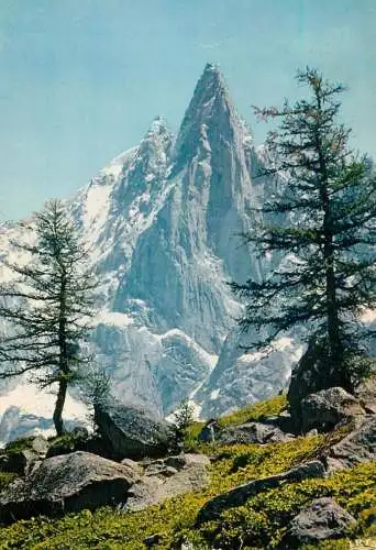 France Chamonix Mont-Blanc Les Drus et l'Aiguille Verte