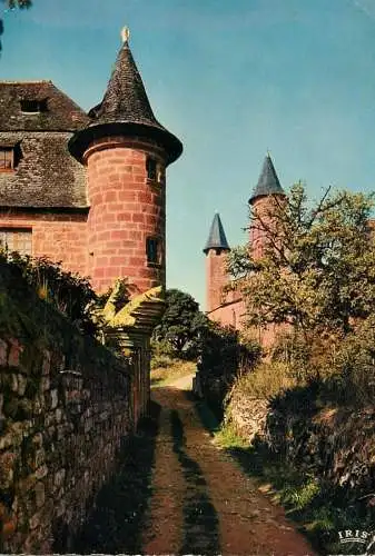 France Collonges-la-Rouge Tour du Chateau de Vassignac et l'Eglise