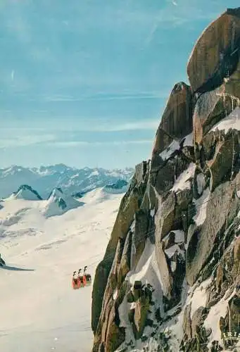 France Chamonix Mont-Blanc Telepherique de l'Aiguille du Midi detail