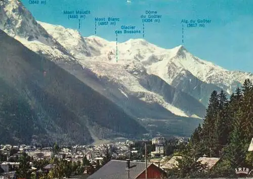 France Chamonix Mont-Blanc vue d'ensemble de la station