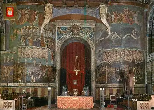France Albi (Tarn) Cathedrale Sainte Cecile vue interieure Fresque du Jugement