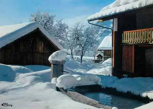 France neige et soleil paysage d'hiver