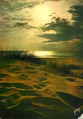 France picturesque sunset view at the beach place to identify