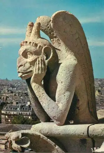 France Paris Chimeres de Notre Dame Le Penseur