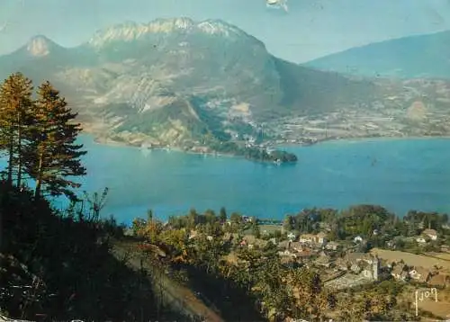 France Annecy (Haute Savoie) Lac vue de la route du Col de la Forclaz