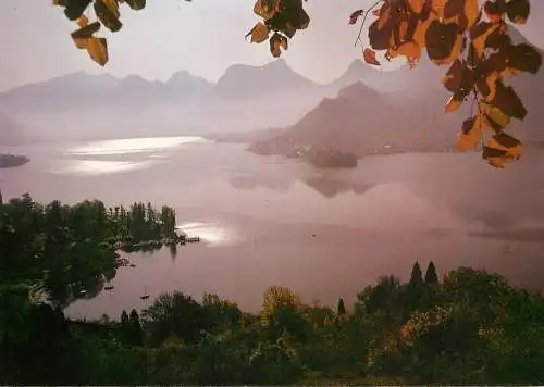 France Lac d'Annecy matin au lac vue panoramique