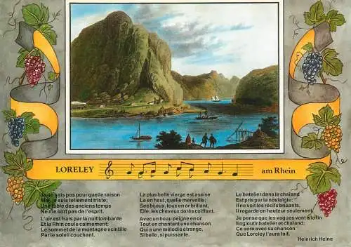 Germany Le Loreley am Rhein - le chant de la Loreley de Heinrich Heine