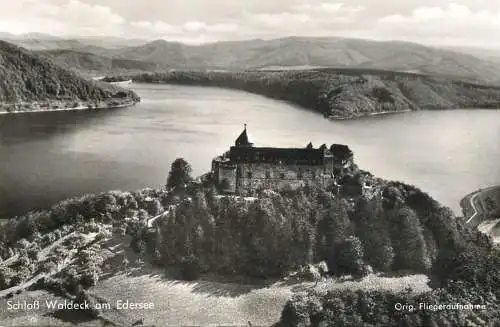 Waldeck castle aerial view