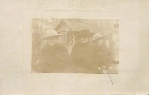 Real photo persons souvenir women hats