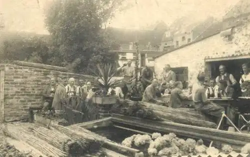Photographic postcard tavern bar