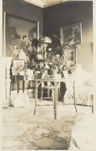 Photographic postcard interior