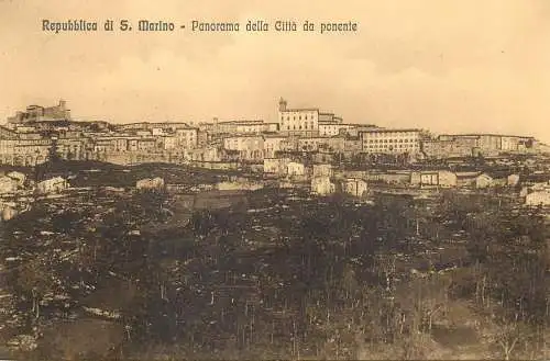 San Marino panorama della Vita da ponente