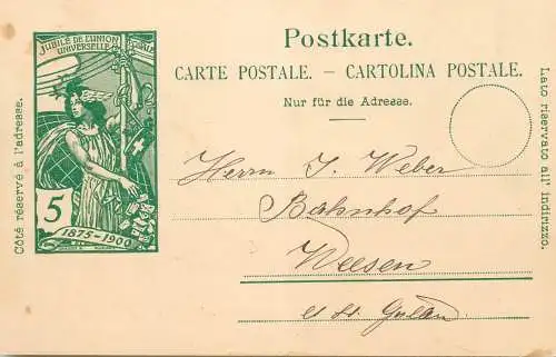 Jubile de l`Union Postale Universelle 1900