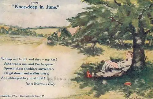 From "Knee-deep in June" James Whitcomb Riley