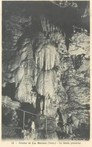 Grottes La Balme stalagmite speleology cave interior
