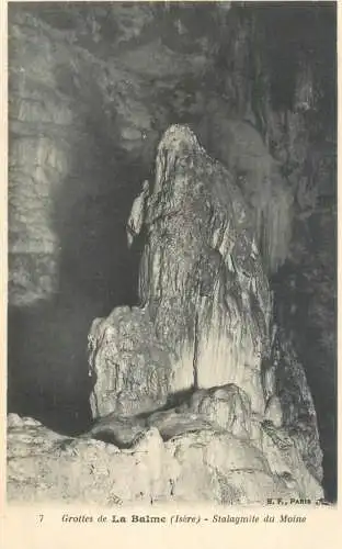 Grottes La Balme stalagmite speleology