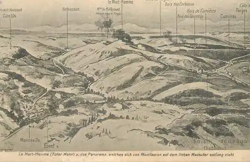 Montzéville Esnes Le Mort-Homme Montfaucon