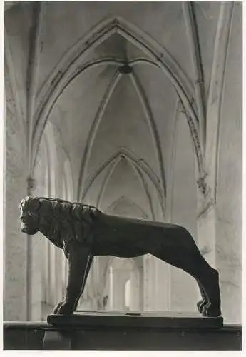 Germany Lubeck Dom Lowe Denkmal
