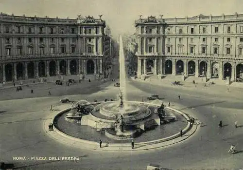 Italy Roma Piazza dell'Esedra e Fontana