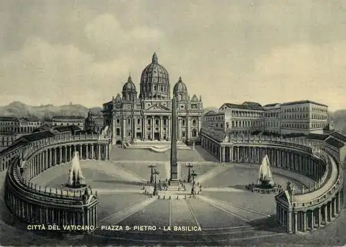 Citta del Vaticano Piazza S Pietro La Basilica