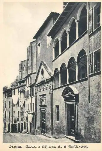 Italy Siena Casa e Chiesa di S. Caterina