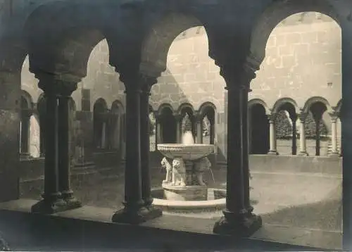 Germany Andernach Maria Laach courtyard fountain detail aspect