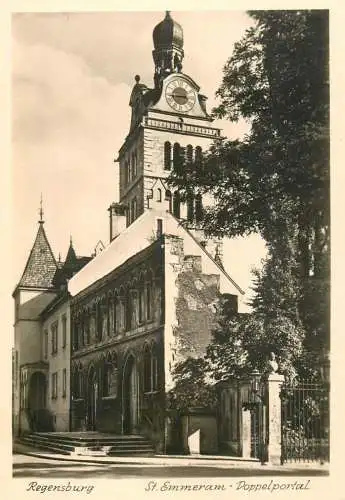 Germany Regensburg St Emmeram Doppelportal