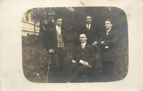Anonymous persons souvenir old real photo