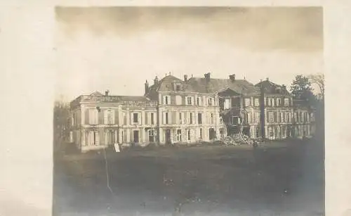 Château de Manancourt chateau détruit