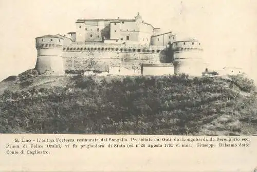 Italia San Leo antica Fortezza
