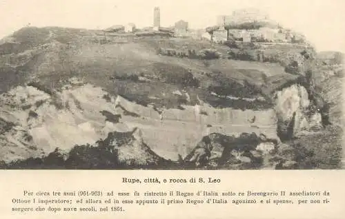 Italia San Leo rupe citta e rocca