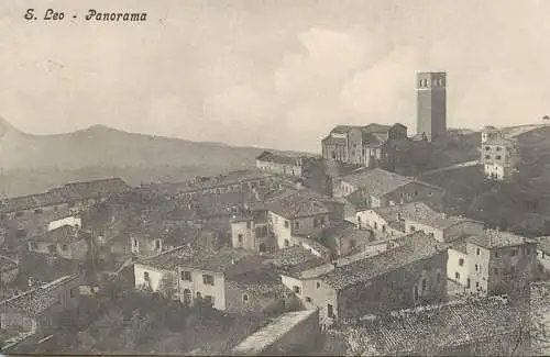 Italia San Leo Panorama