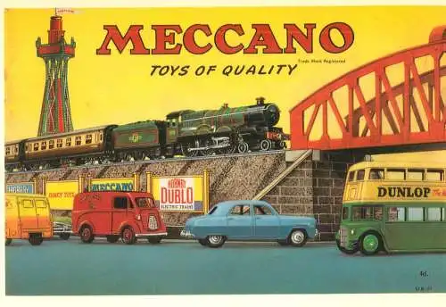 Meccano Catalogue quality toys advertising postcard