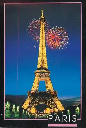 Paris Tour Eiffel fireworks