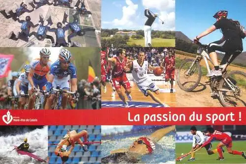 La pasion du sport multi views postcard