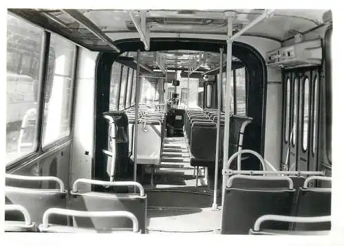 Bus or trolley interior - Real Photo
