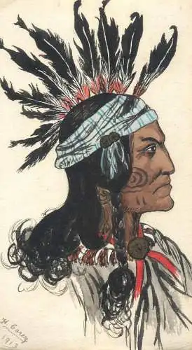 Drawn American native 1913