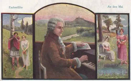 Mozart - A. Zeckendorf, Zauberflote - An der Mai