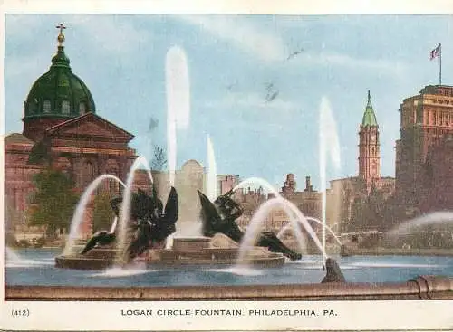 Philadelphia Logan Circle Fountain