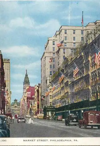 Philadelphia Market Street 1948