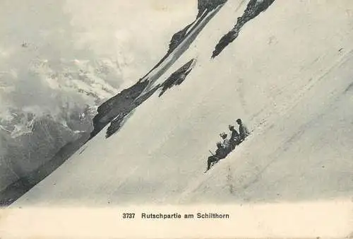 Rutschpartie am Schilthorn