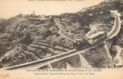 Mountain Railway from Monte Carlo to the Turbie