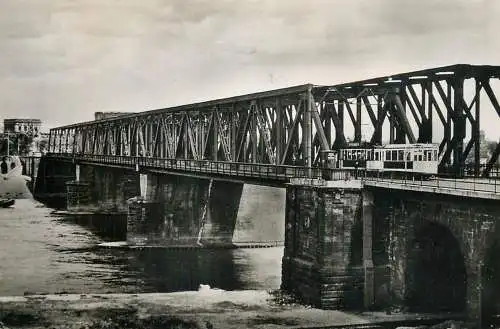 Mannheim 1955 Ludwigshafen Rheinbrucke