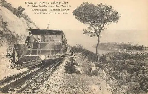 Mountain Railway from Monte Carlo to the Turbie