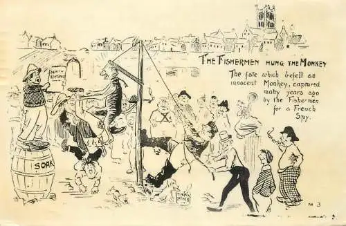 The Fishermen hung the Monkey tale