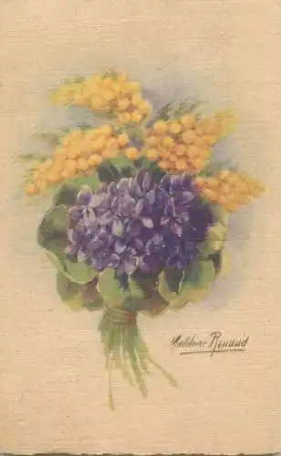 Flowers fantasy illustrateur Madeleine Renaud