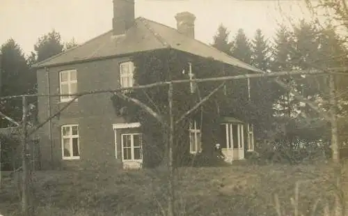House architecture vintage photographic postcard
