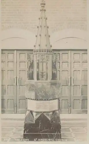 St. Andrew`s church the front photographic postcard