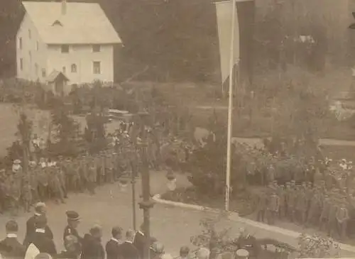 Photo 8 x 11 cm military event to identify