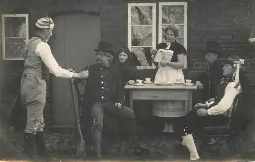 Photographic postcard people persons folk
